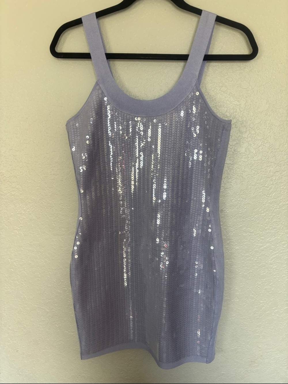 Marciano Lavender Sequin Mini Dress